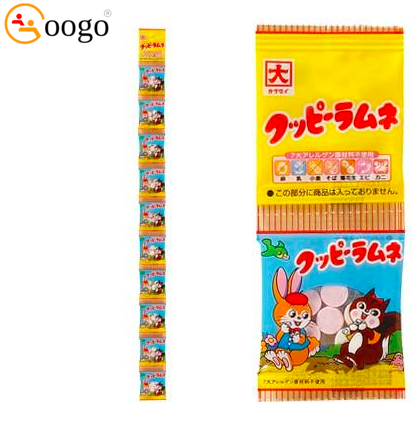 Kakudai Rabbit shaped fruit soda 40g (4g x 10 packs)